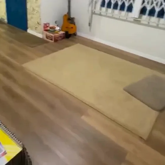 Piso vinílico Linha Olimpo instalado